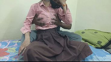 Cewek Kuliahan India Digebukin Kontol Pacar Di Kamar, Crot Di Mana-mana.