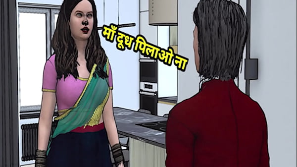Ibu Tiri India Desi Digebukin Sama Anak Tiri Pake Audio Hindi, Suara Nafasnya Bikin Makin Panas.