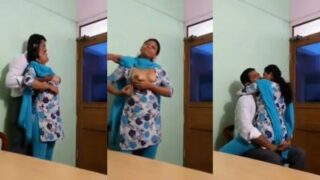 Pasangan India Selatan Nge**** Di Ruang Kantor