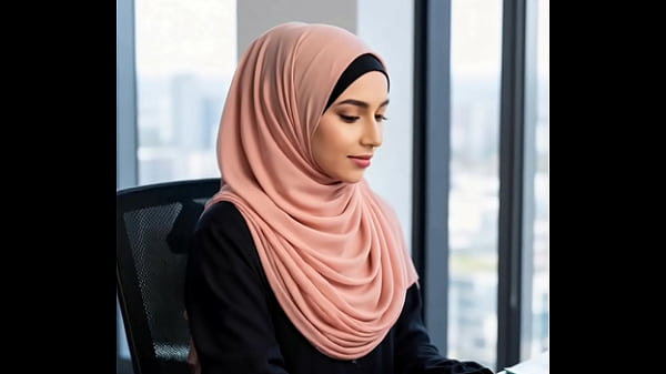 Gadis Arab Di Kantor, Goyang Pantat Bikin Meja Goyang