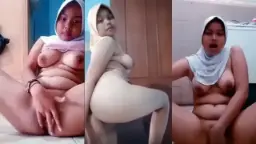 Abg Jilbab Tiktokers Ngewe Sambil Crot Sampe Basah