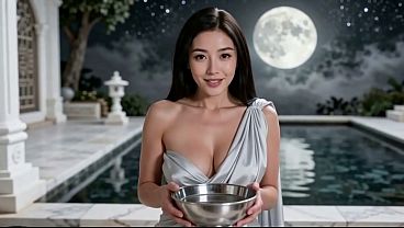 Pov: Xinyi Ngangkang Dicolok Sampai Crot Di Dalam Kuil Bulan